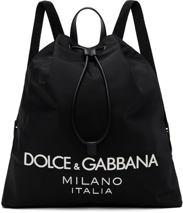 Rygsæk Dolce & Gabbana Drawstring Backpack Sort | BM2336AG182, 0