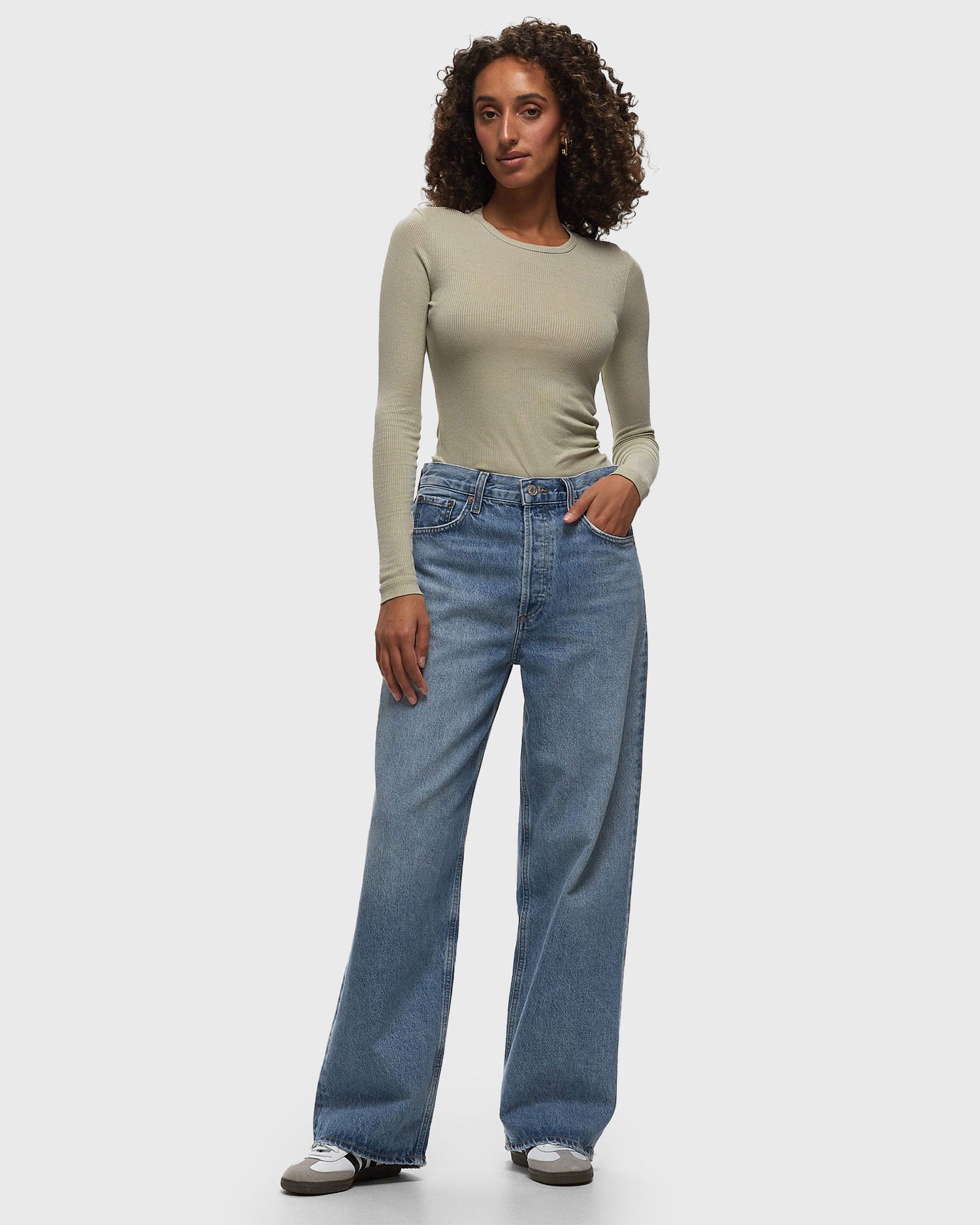 Jeans AGOLDE AGOLDE Low Slung Baggy Jeans, Size M Blå | A9079-1535-LIBERTINE, 1