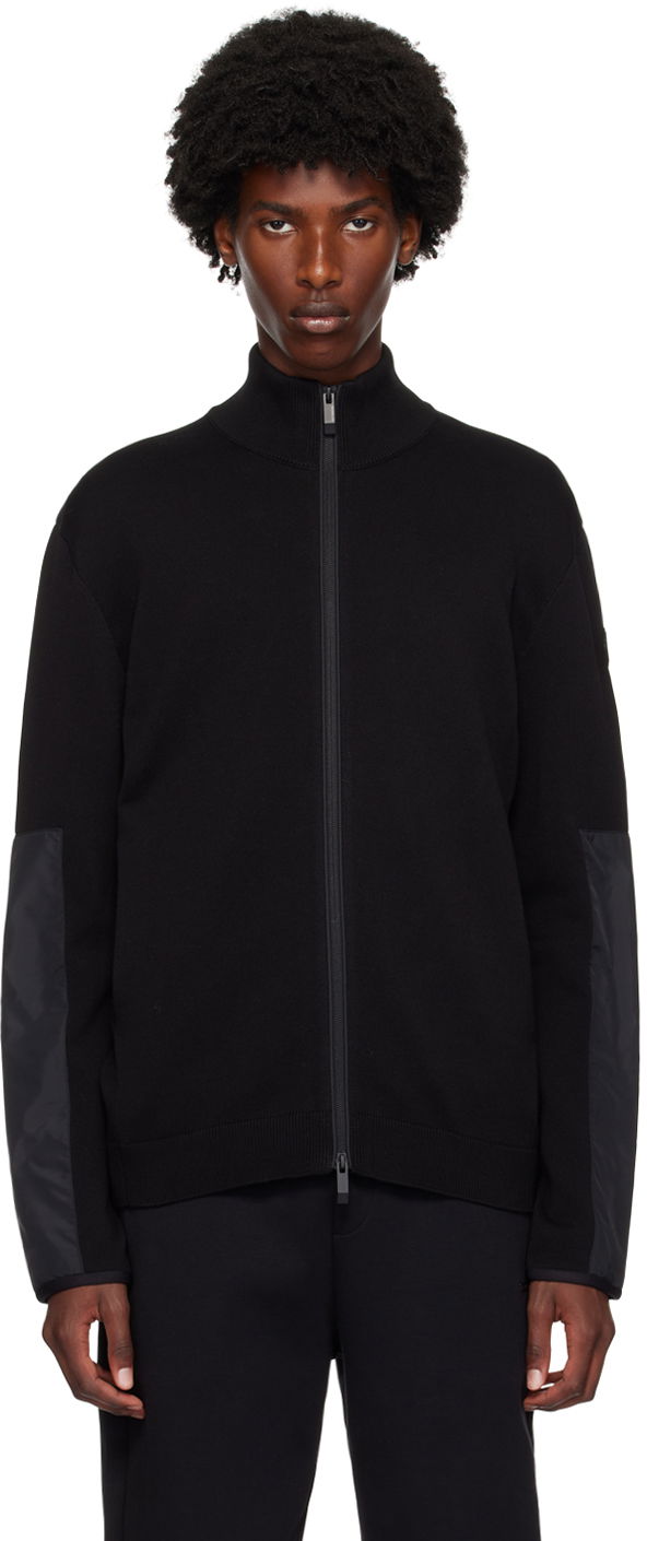 Sweater Moncler Black Matt Sweater Sort | J20919B00009M1367