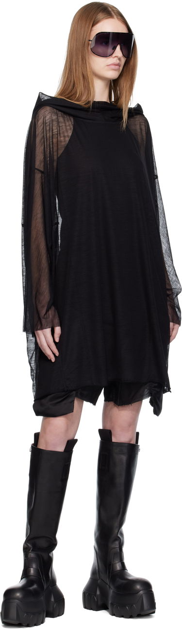 Sweatshirt Rick Owens Rick Owens Concordians Hooded Tunic Sort | RP02E4536 JWR, 3