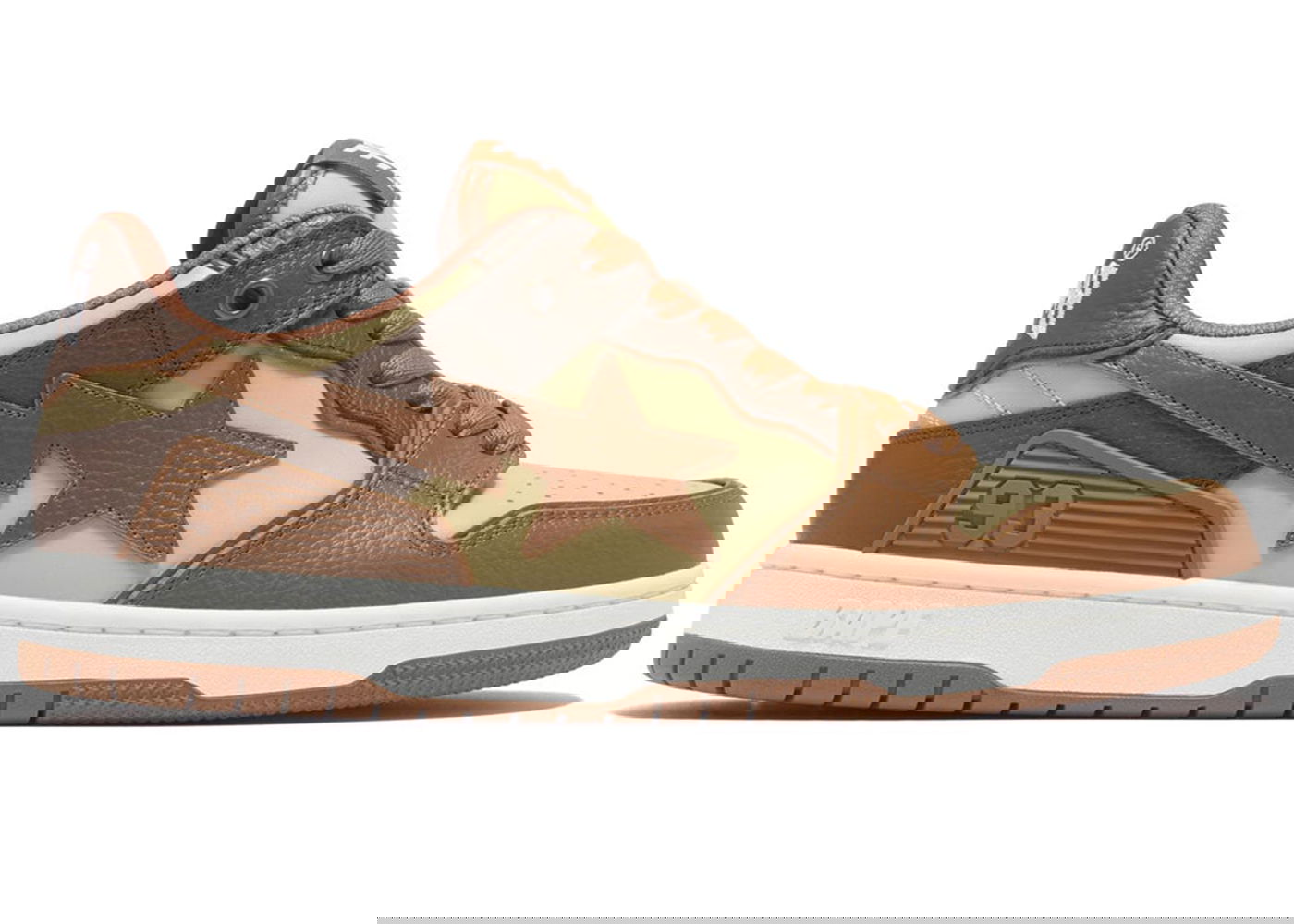 Sneakers og sko BAPE A Bathing Ape Sk8 Sta Brown Beige Brun | 1J80-291-059-WHT/001FWJ801059I-WHT, 0