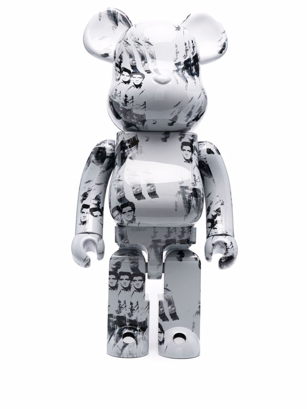 Collectible Medicom Toy Be@rbrick Andy Warhol Elvis toy - Grey Hvid | 1000WAELVIS17018112, 0