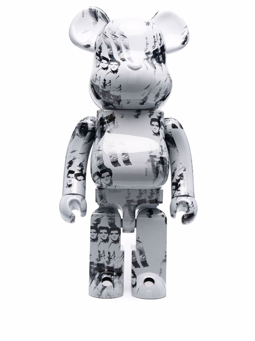 Collectible Medicom Toy Be@rbrick Andy Warhol Elvis toy - Grey Hvid | 1000WAELVIS17018112