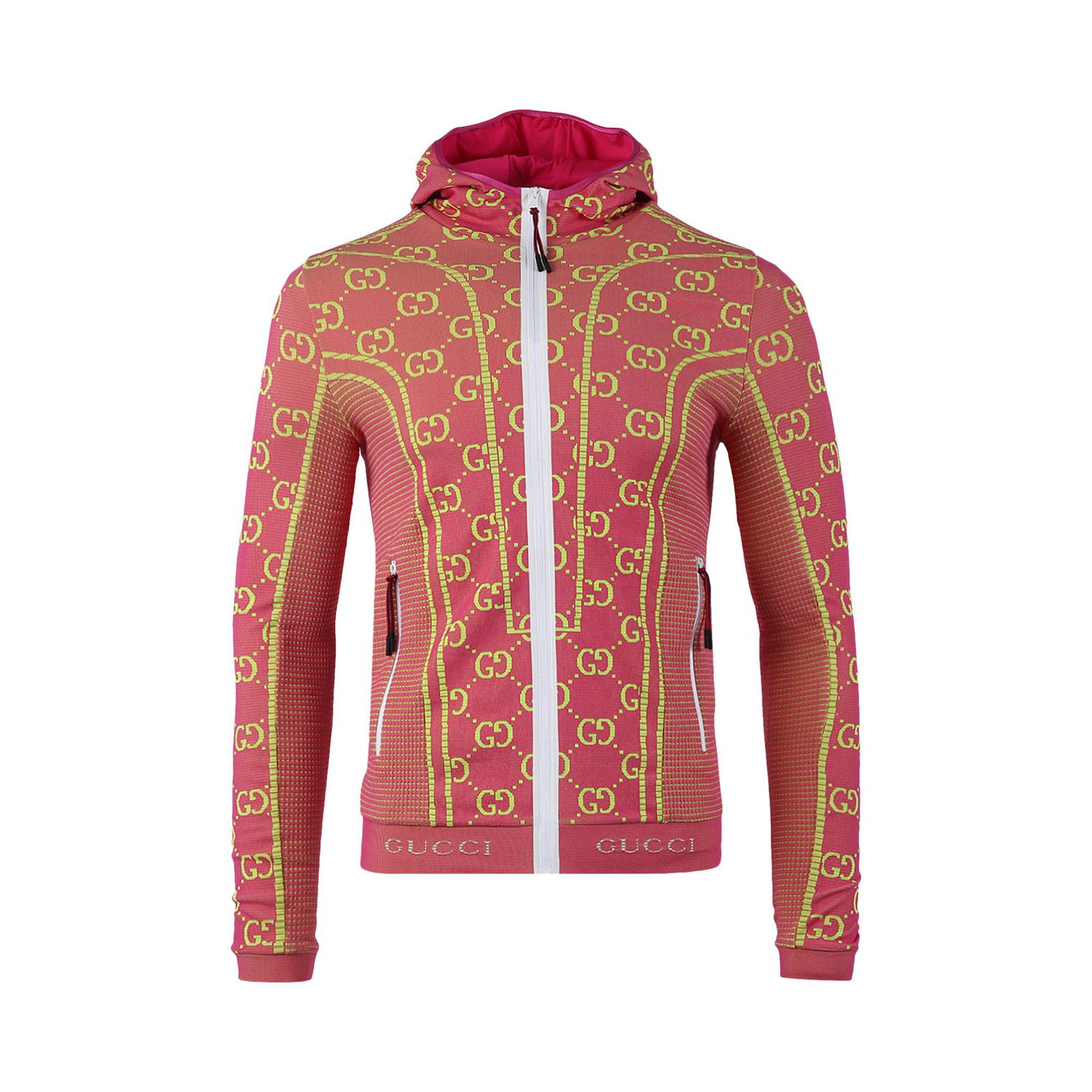 Jakke Gucci GG Tubular Jersey Zip Jacket Lyserød | 693109 XJEAI 5848, 1