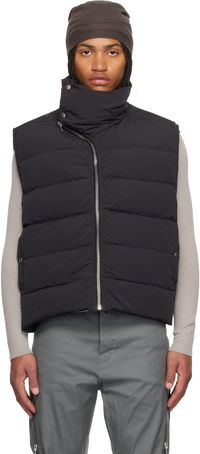 Concordians Flight High Neck Asymmetrical Zip Puffer Down Vest