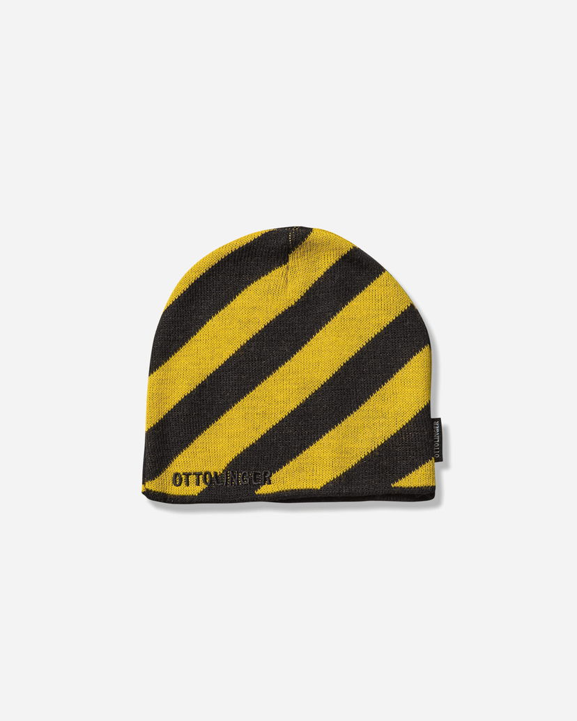 Beanie Ottolinger Ottolinger Striped Beanie Gul | 12990252801 BLKYLW