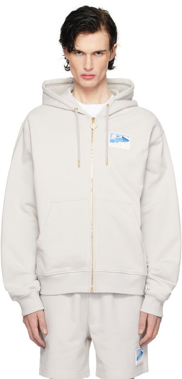 Sweatshirt Casablanca Men's Temple Print Zip Hoodie Grå | MPS25-JTP-150-01, 0