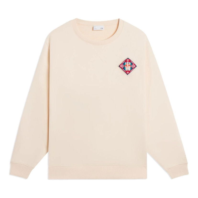 Sweatshirt Li-Ning Kaleidoscope Graphics Sweatshirt Beige | AWDSF47-2