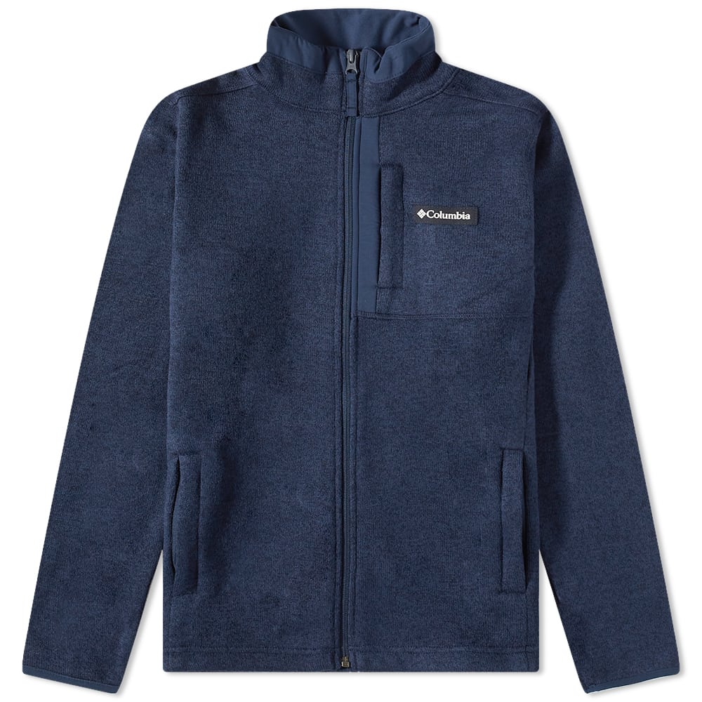 Sweatshirt Columbia Sweater Weather Full Zip Fleece Collegiate Mørkeblå | 1954101-464, 0