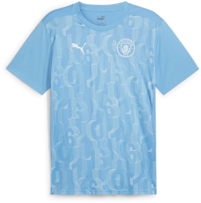 T-shirt Puma Manchester City Pre-match Short Sleeve Jersey Men Blå | 777578-21