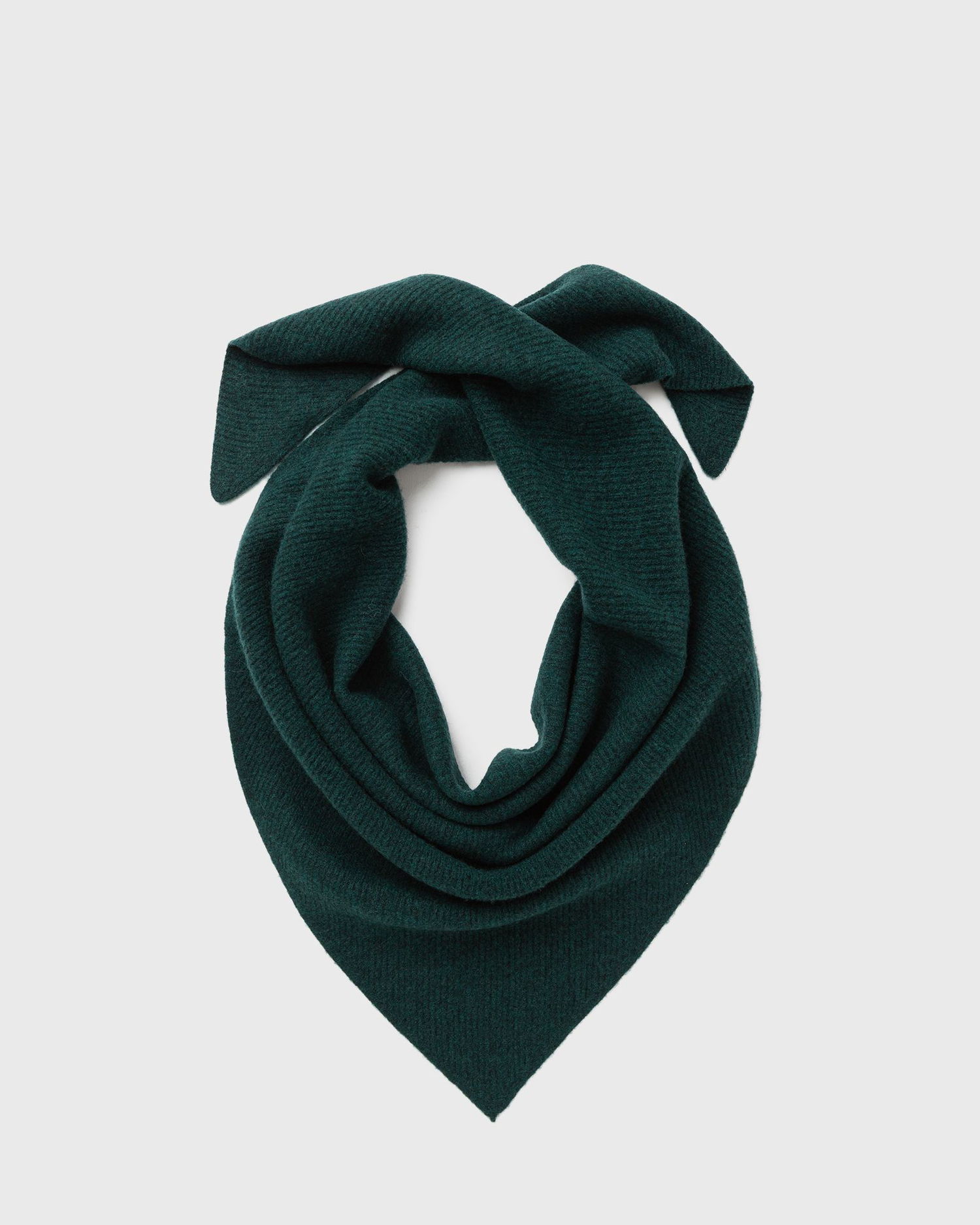 Tørklæde American Vintage RAXOW Rib-Knit Scarf Grøn | RAX20CH25-CYPRES-CHINE-NOIR, 0