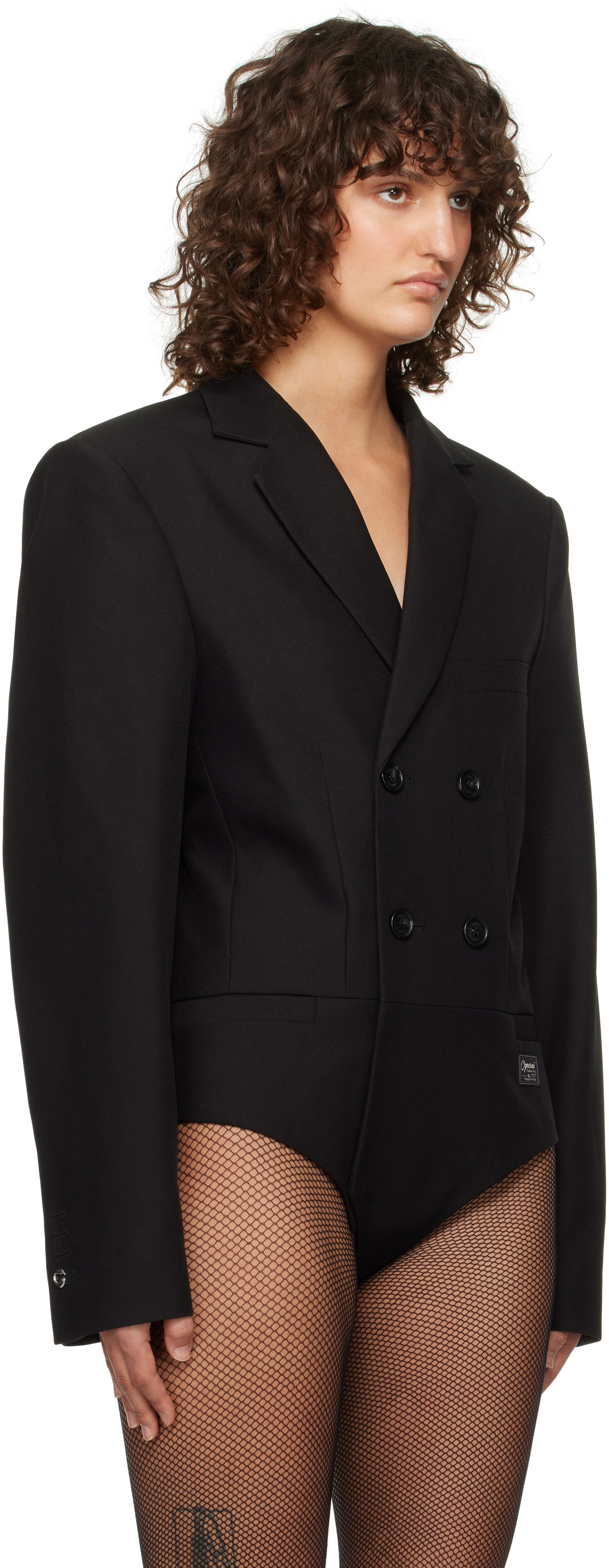 Krop Coperni Coperni Tailored Bodysuit Sort | COPV63F3004, 1