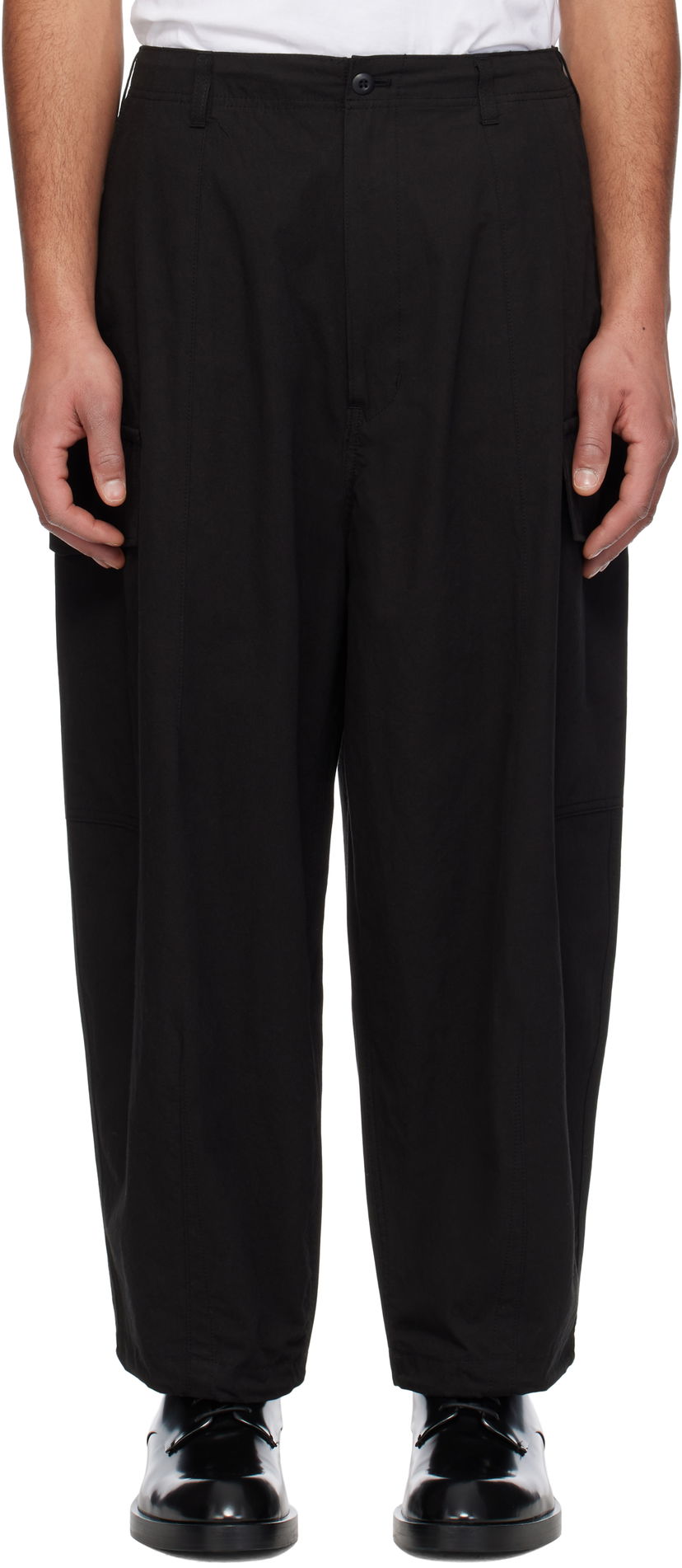 Cargo bukser Comme des Garçons Homme Compact Weather Cargo Pants Sort | HO-P011-051