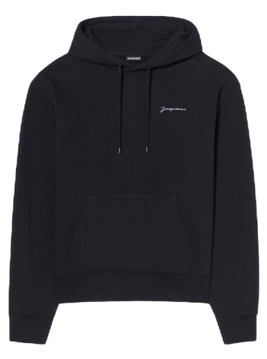 Sweatshirt Jacquemus Le Brode Embroidered Logo Sort | 216JS300-2210 990