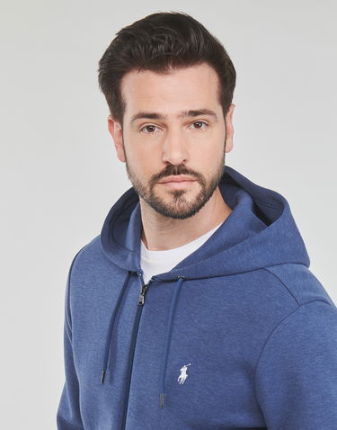 Sweatshirt Polo by Ralph Lauren Double Knit Hoodie Mørkeblå | 710881517016, 4
