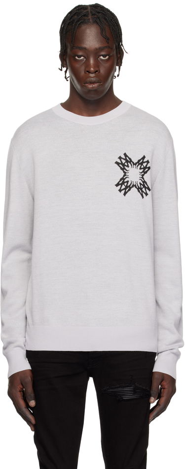 Sweater AMIRI Quad Star Knit Sweater Grå | AMKNCW1072, 0