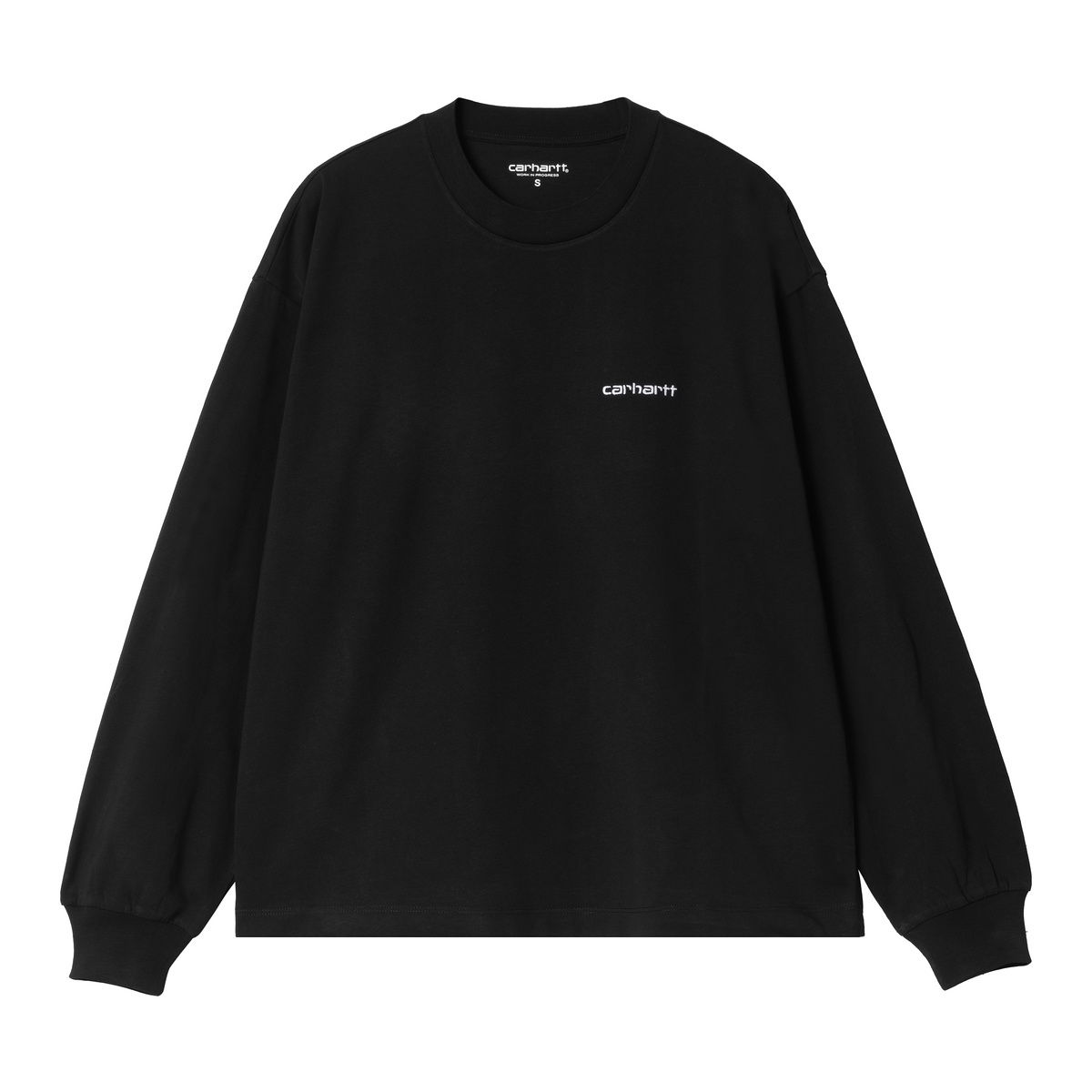 T-shirt Carhartt WIP Long Sleeve Grayson T-Shirt Sort | I034378_9, 0