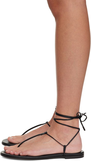 Sneakers og sko Gianvito Rossi Gwyneth Flat Sandals Sort | G31714-05CUO-NAP, 2