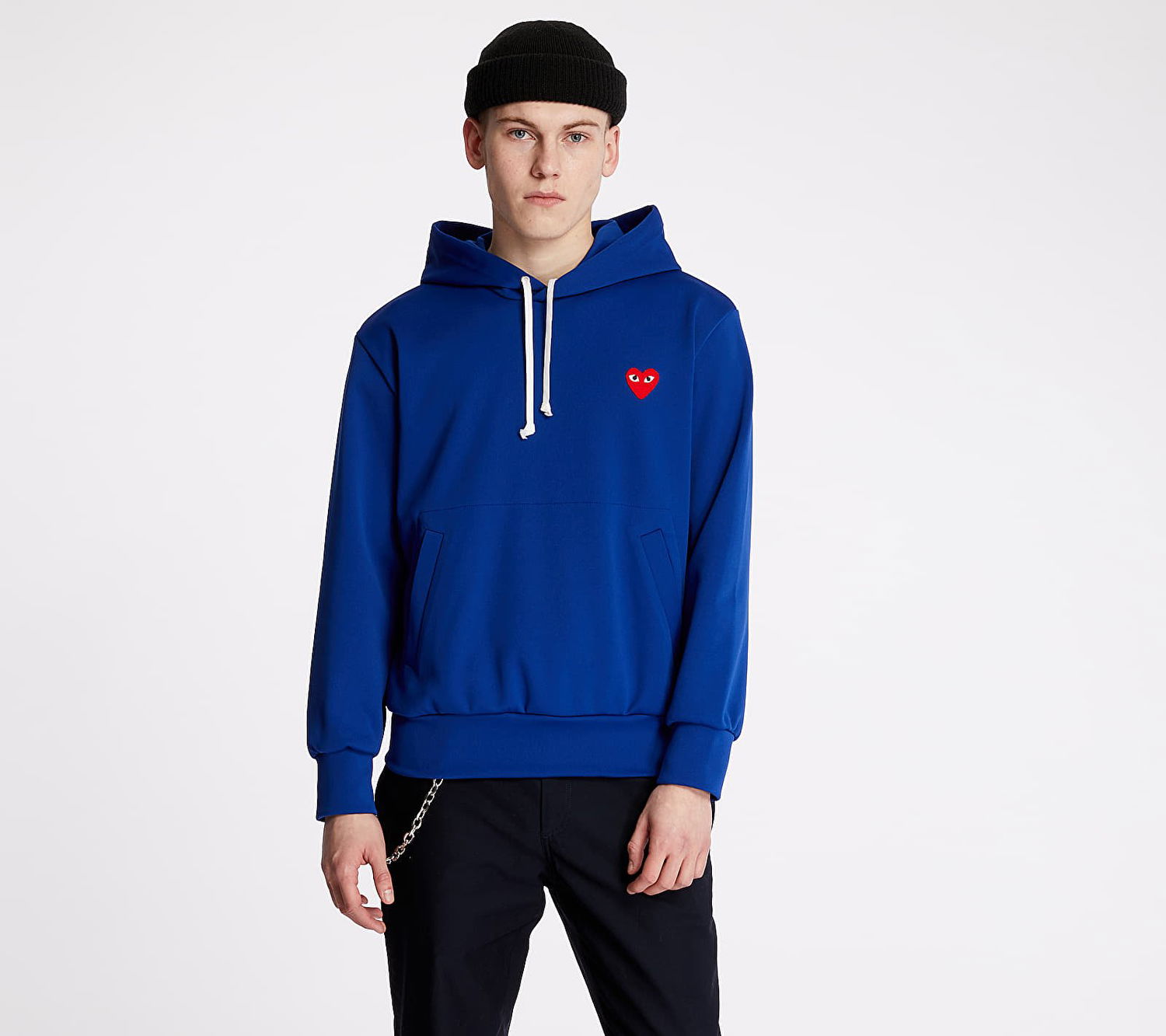 Sweatshirt Comme des Garçons PLAY Hoodie Mørkeblå | AZT174 Navy, 0