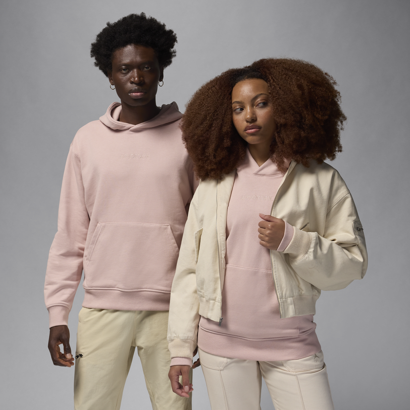 Sweatshirt Jordan Wordmark Fleece Hoodie Lyserød | FZ3952-601