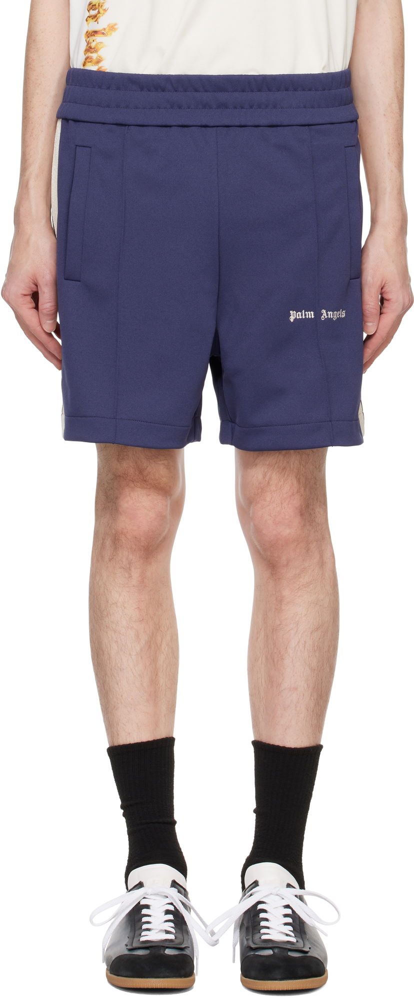 Shorts Palm Angels Classic Logo Track Blå | PMCL004C99FAB0014603