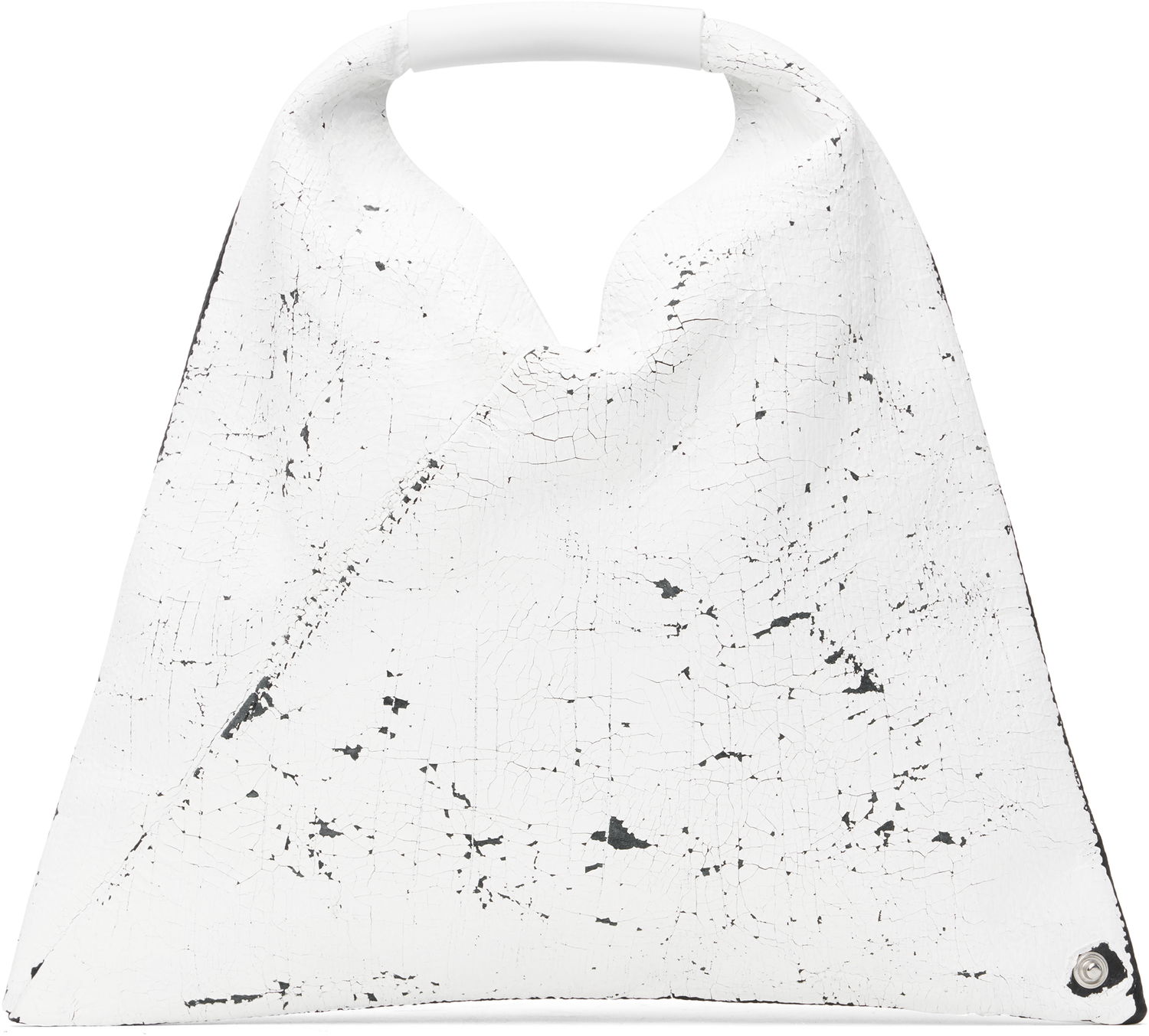 Håndtaske Maison Margiela MM6 Maison Margiela Triangle Mini Tote Bag Hvid | SB6WD0013 P8333, 0