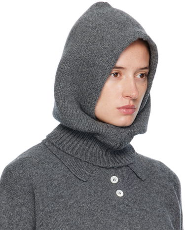 Tørklæde &Daughter &Daughter Hand-Knitted Hooded Cowl Grå | HKN03924, 1