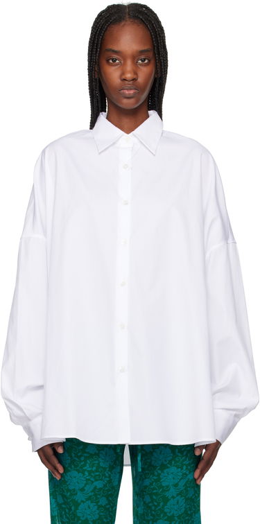 Skjorte Dries Van Noten Dries Van Noten Cotton Poplin Shirt Hvid | 251-010700-1466, 0