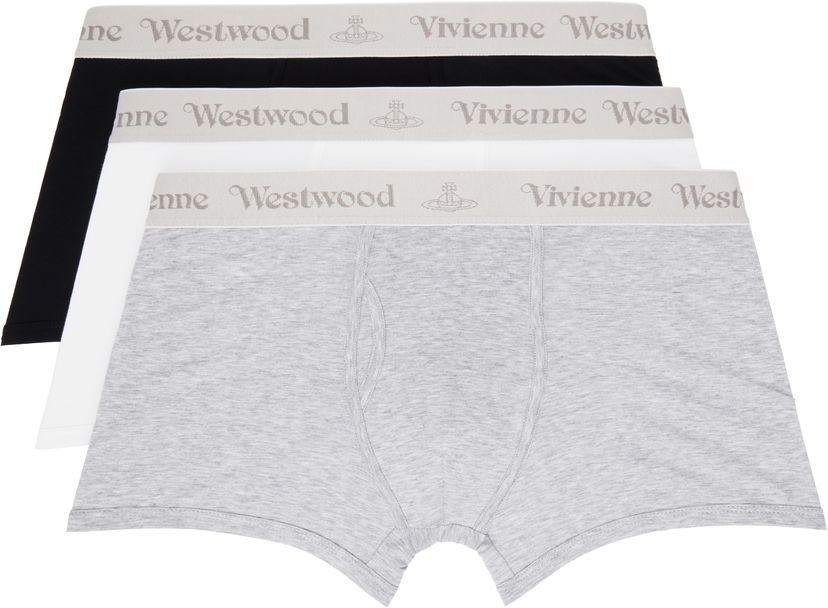 Boksere Vivienne Westwood Three-Pack Boxers With Logo Bands Grå | 8106001G-J002Y-