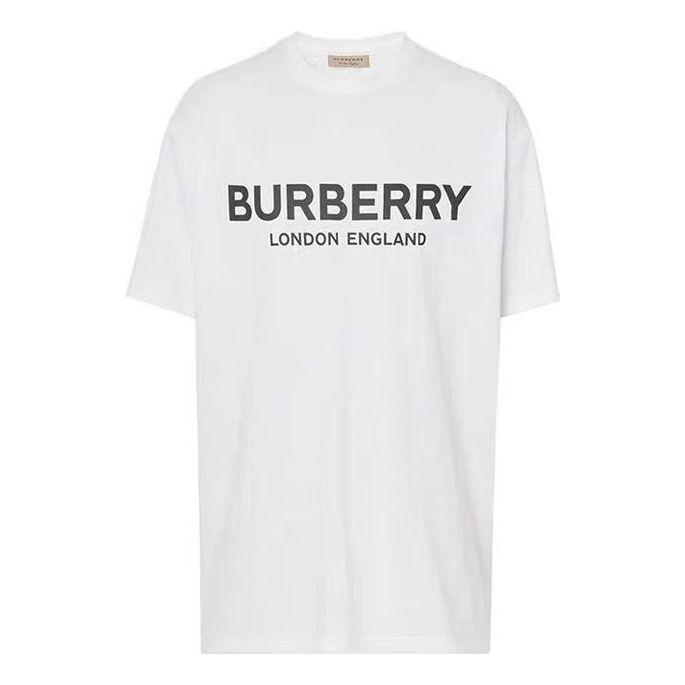 T-shirt Burberry Short Sleeve Logo T-Shirt Hvid | 80094951, 0