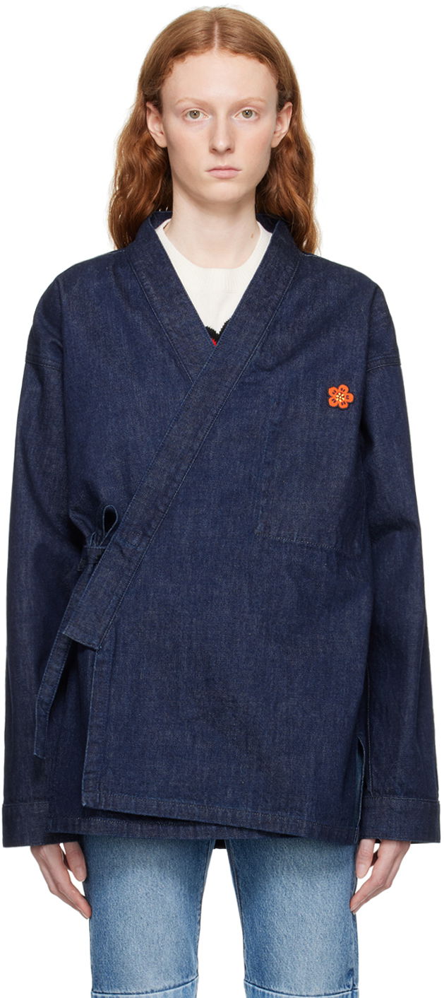Jakke KENZO Paris Boke Flower Blå | FD65DM1406B1, 0