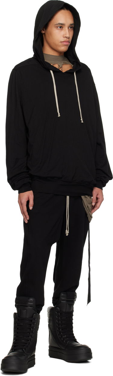 Sweatshirt Rick Owens Rick Owens DRKSHDW Hollywood Oversized Hoodie Sort | DU01E3262 BHDB, 3