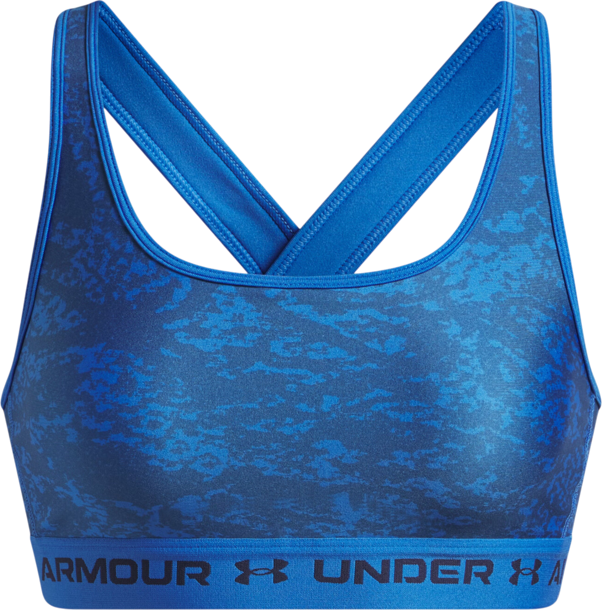 Bh Under Armour Under Armour Crossback Mid Print Sports Bra Blå | 1361042-402, 0