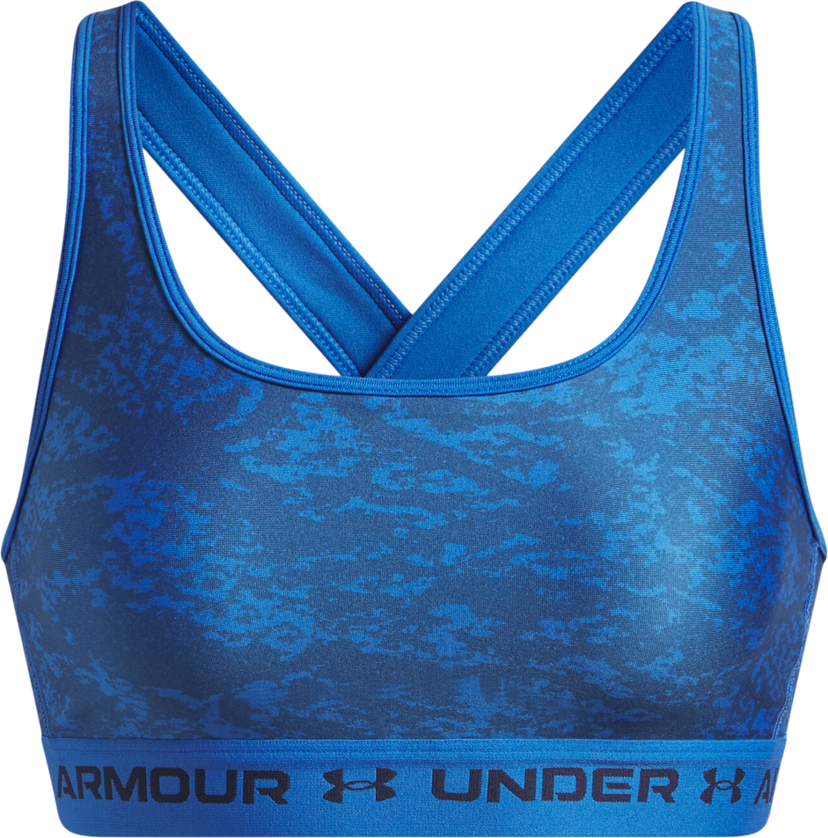Bh Under Armour Under Armour Crossback Mid Print Sports Bra Blå | 1361042-402