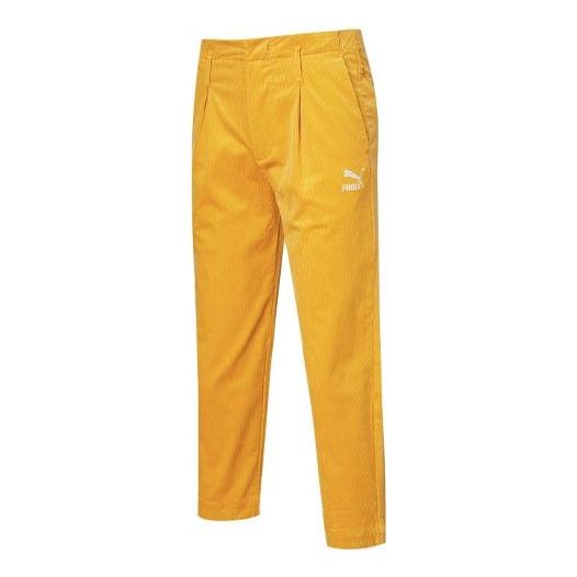 Bukser Puma Corduroy Woven Pants Gul | 534967-37