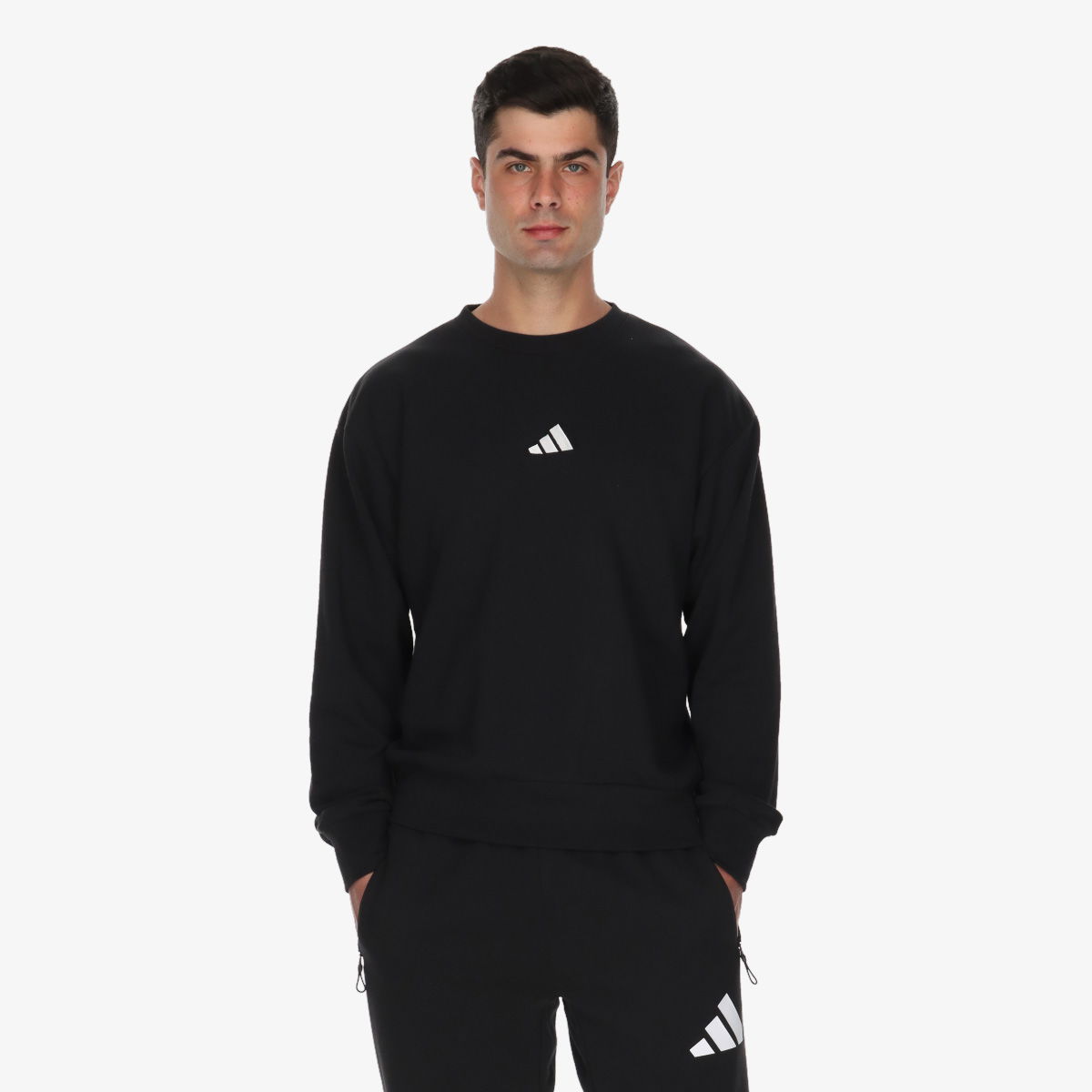 Sweatshirt adidas Originals Essentials FeelCozy French Terry Sweatshirt Mørkeblå | JE3837, 1