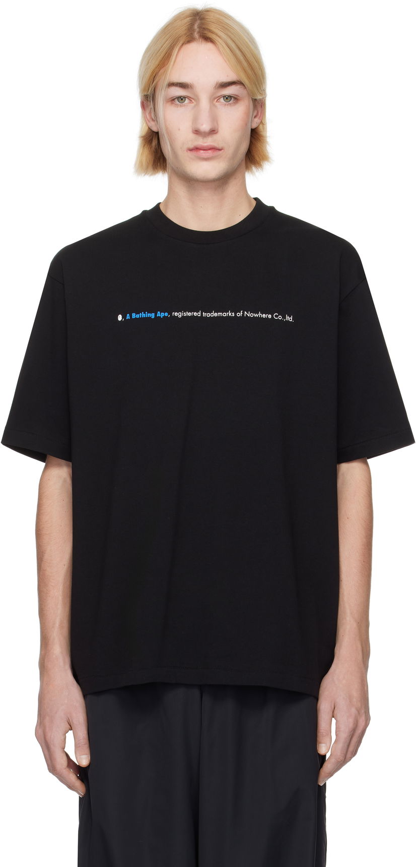 T-shirt BAPE Relaxed Fit Logo T-shirt Sort | 001TEK801319M