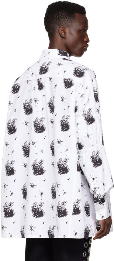 Skjorte We11done Printed Cotton Shirt Hvid | WD-BL1-22-142-M-WH, 2