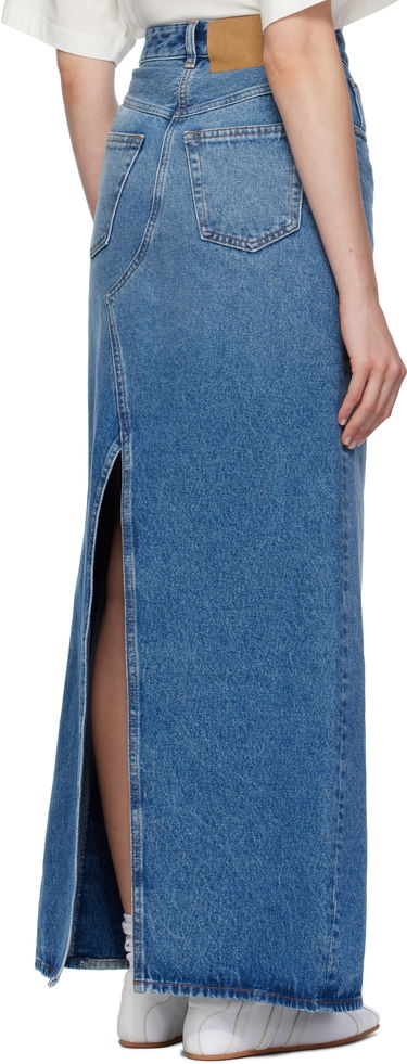 Nederdel Maison Margiela MM6 Maison Margiela Faded Denim Maxi Skirt Blå | S52MI0025 M30018, 2