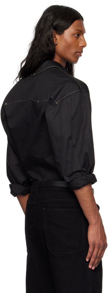 Skjorte LEMAIRE Lemaire Embellished Metal Shirt Sort | SH1147 LF1207, 2