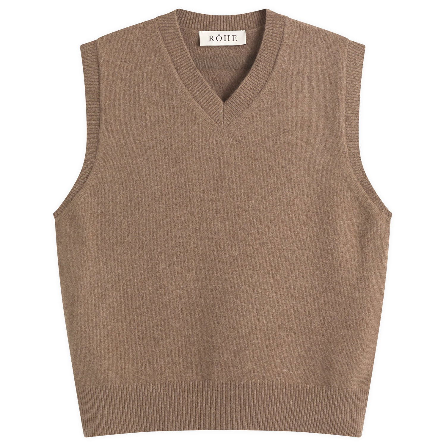 Sweater Róhe Rohe Boiled Wool Knitted Vest Brun | 314-23-402, 1