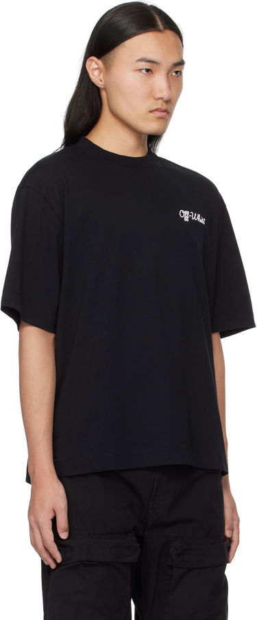 T-shirt Off-White Black Script T-Shirt Sort | OMAA120C99JER00D1001, 1