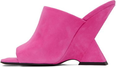 Tilbehør The Attico Attico Cheope Heeled Suede Sandals Lyserød | 231WS634 L007, 2