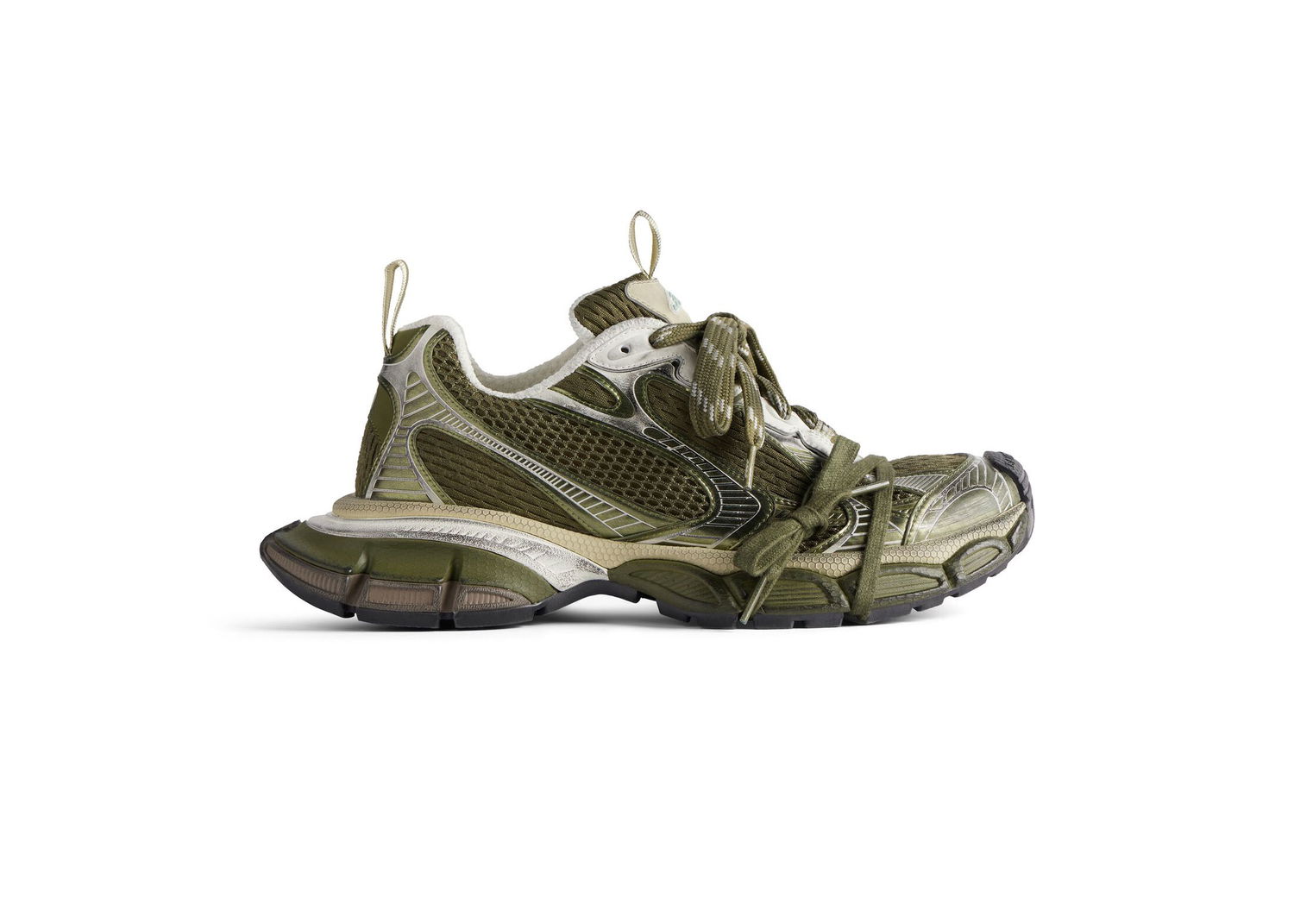 Sneakers og sko Balenciaga 3XL "Dark Green Light Beige" Grøn | 734734W3XL53191, 0