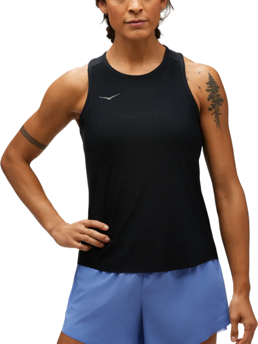 Tanktop Hoka One One Airolite Run Tank Sort | 1151082-blk, 0