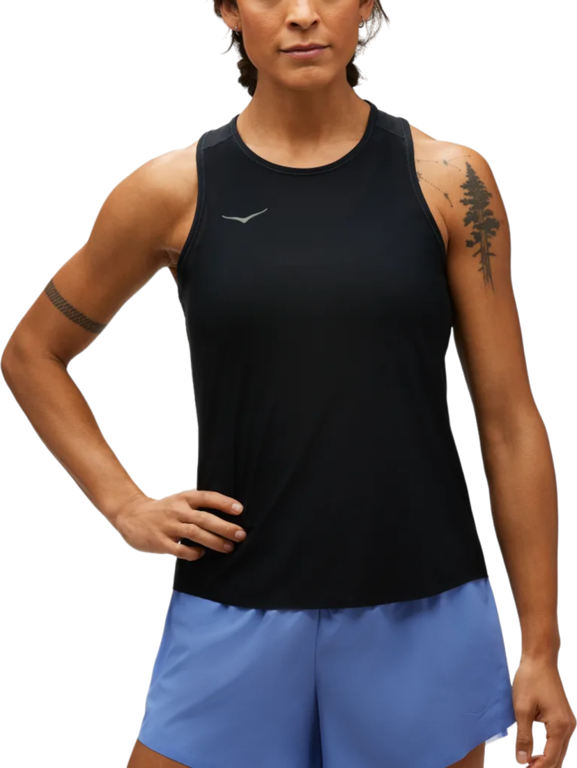 Tanktop Hoka One One Airolite Run Tank Sort | 1151082-blk
