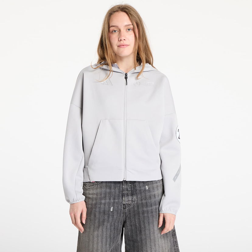 Sweatshirt adidas Performance Mercedes Hoodie Grå | JW3474
