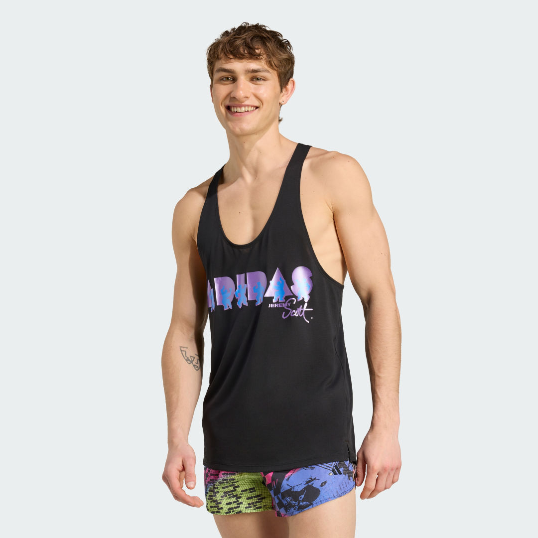 Tanktop adidas Performance Jeremy Scott Pride Tank Top Sort | JL7623, 0