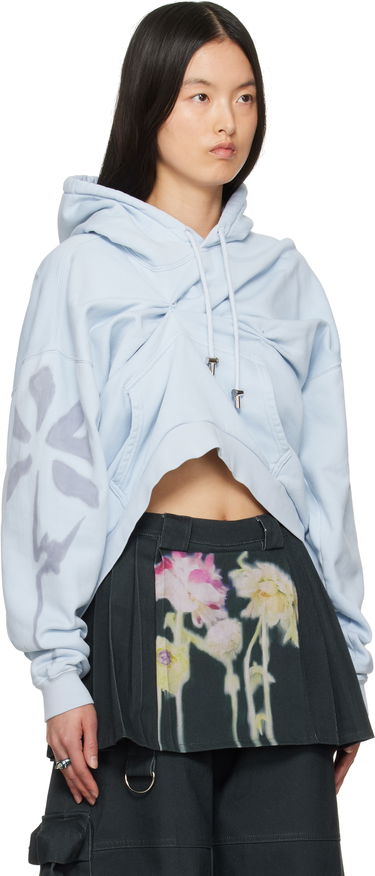 Sweatshirt Collina Strada Collina Strada Draped Hoodie Grøn | XX8014, 4
