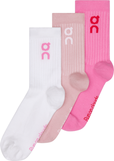 Sokker On Running Running Logo Sock High 3-Pack Lyserød | 2uf10313052, 0